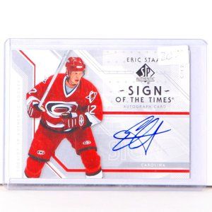 Eric Staal Upper Deck SP Authentic Sign of the Times 2006/07 Carolina Hurricanes